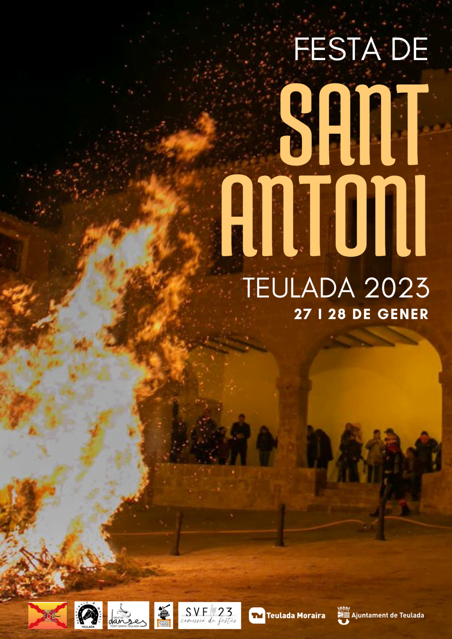 Affiche des Fêtes de Sant Antoni Teulada Moraira 2023 LaMarinaAlta