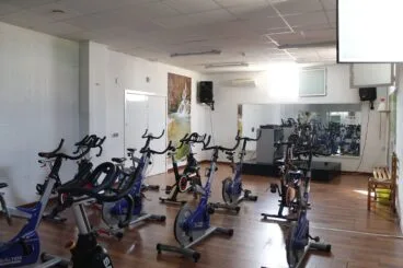 Aula de spinning