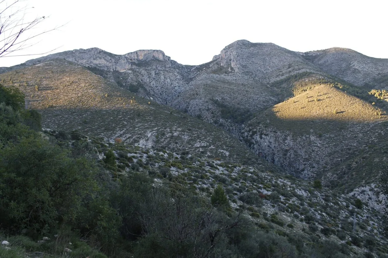 Barranc de l'Infern desde el Campell en la Vall de Laguar