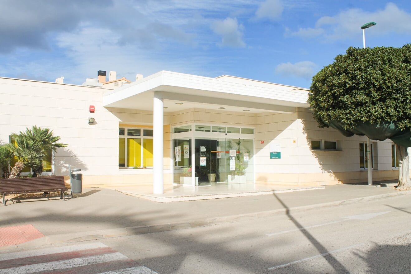 Exterior del consultorio médico de Moraira