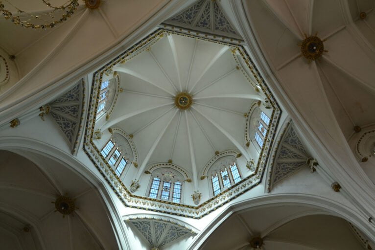 Cúpula vista desde el interior en la Iglesia de la Puríssima Xiqueta de Benissa