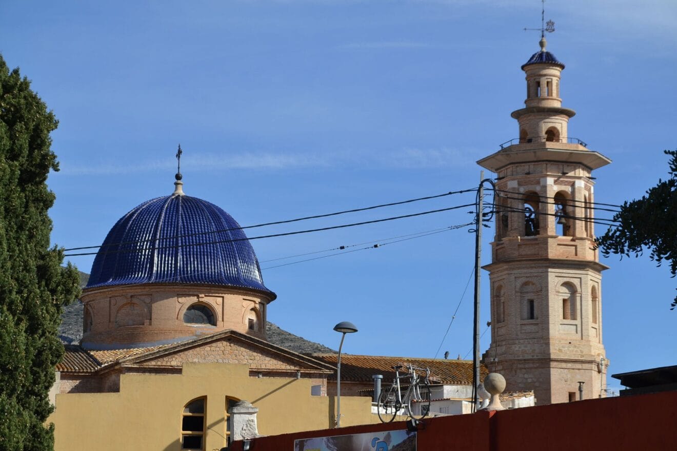 Cúpula y campanario de la Iglesia de Santa María de Xaló