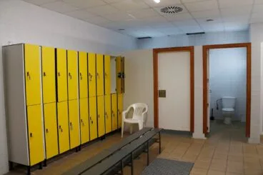 Interior del vestuario