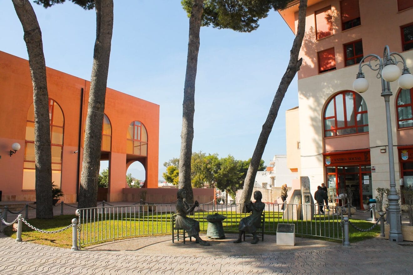 Plaza de la Constitución en Teulada