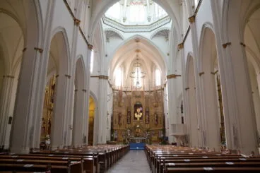 Vista general del interior de la Iglesia de la Puríssima Xiqueta de Benissa
