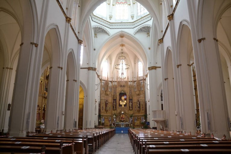 Vista general del interior de la Iglesia de la Puríssima Xiqueta de Benissa