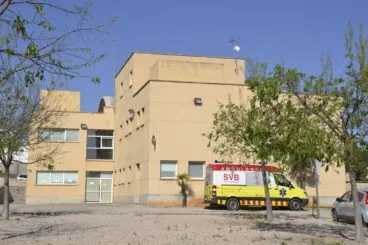 Vista trasera del Centro de Salud en Pego