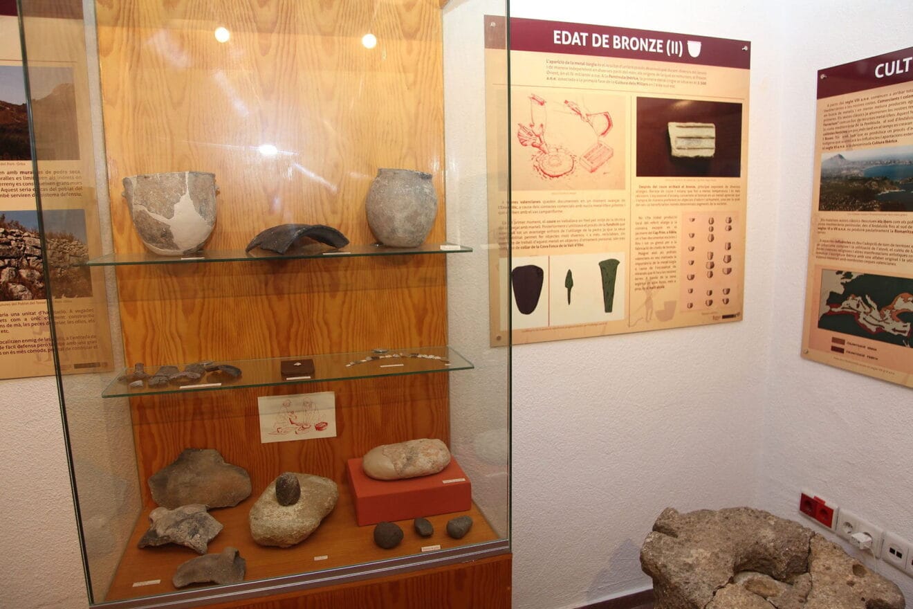 Restos arqueológicos en la Colección Museográfica Municipal de Gata de Gorgos