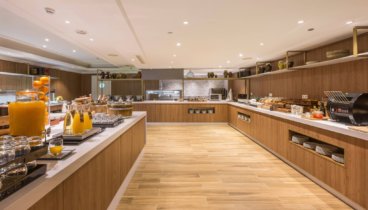 Disfruta del buffet que ofrece el Hotel Marriot