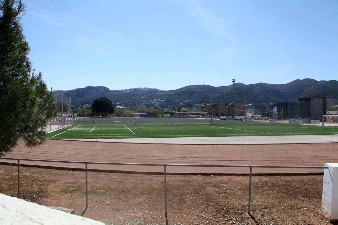 Interior del polideportivo de Pedreguer