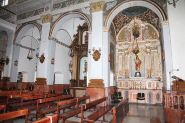 Interior de la Iglesia de Nuestra Señora del Rosario del Verger