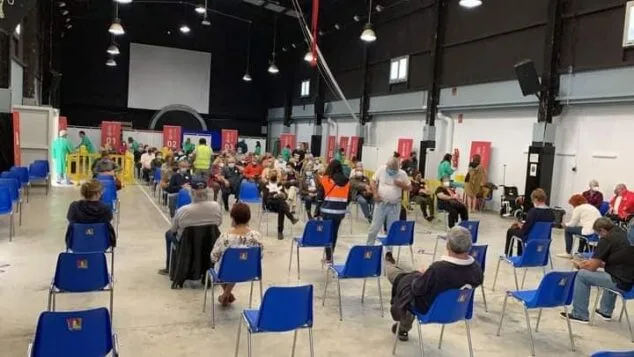 Imagen: Centro de vacunación masiva - Marina Alta