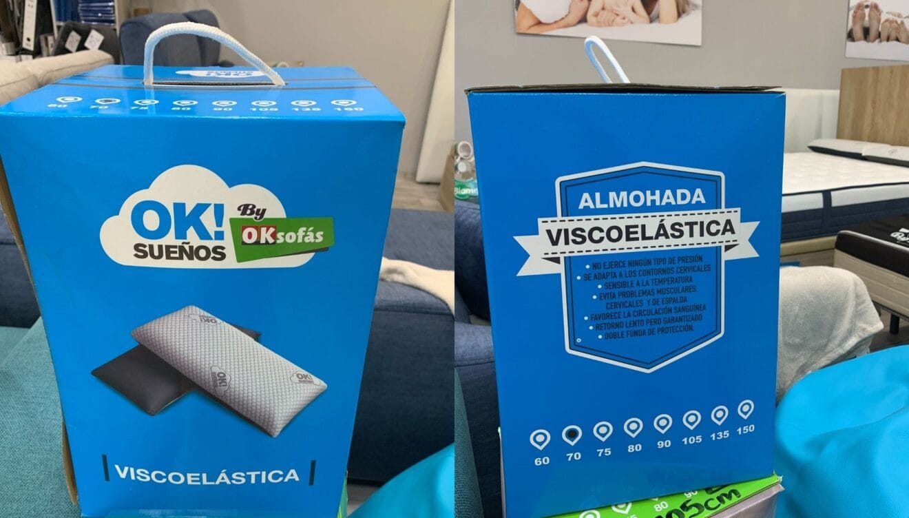 Conjunto de almohadas viscoelásticas en OK Sofás