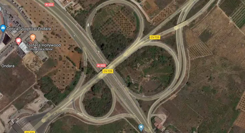imagen aerea obras ap7 ondara
