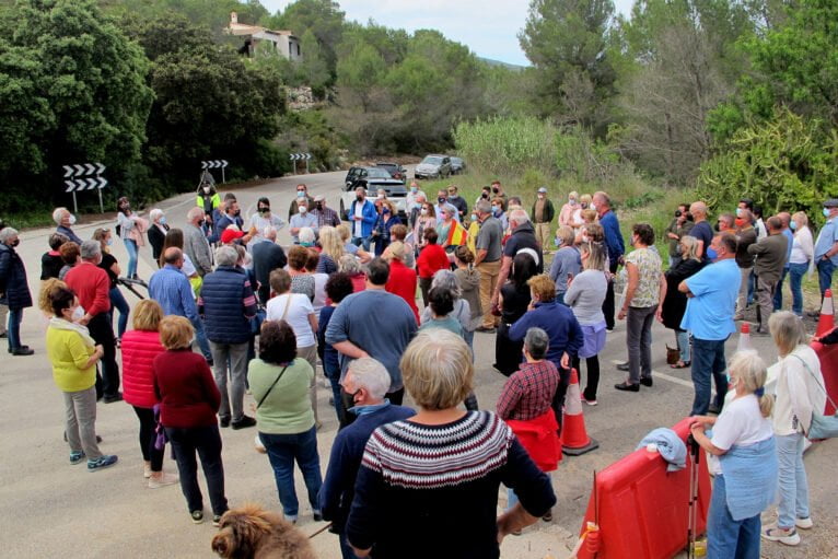 Manifestación en Llíber