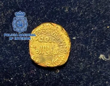 moneda de oro recuperada en calp