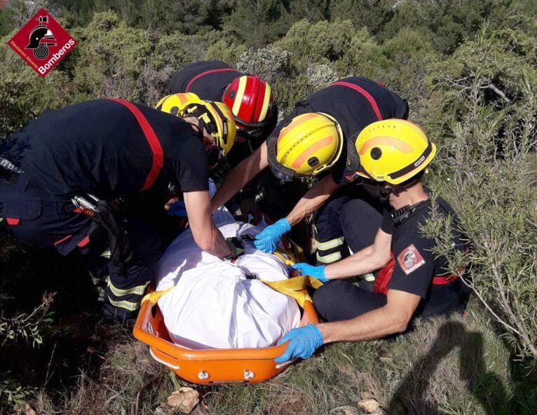 Rescate hombre sin vida Font de Bèrnia