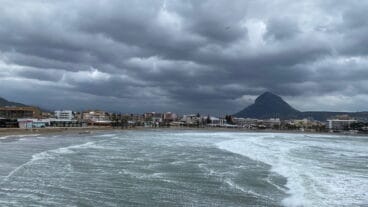vistas playa arenal de javea
