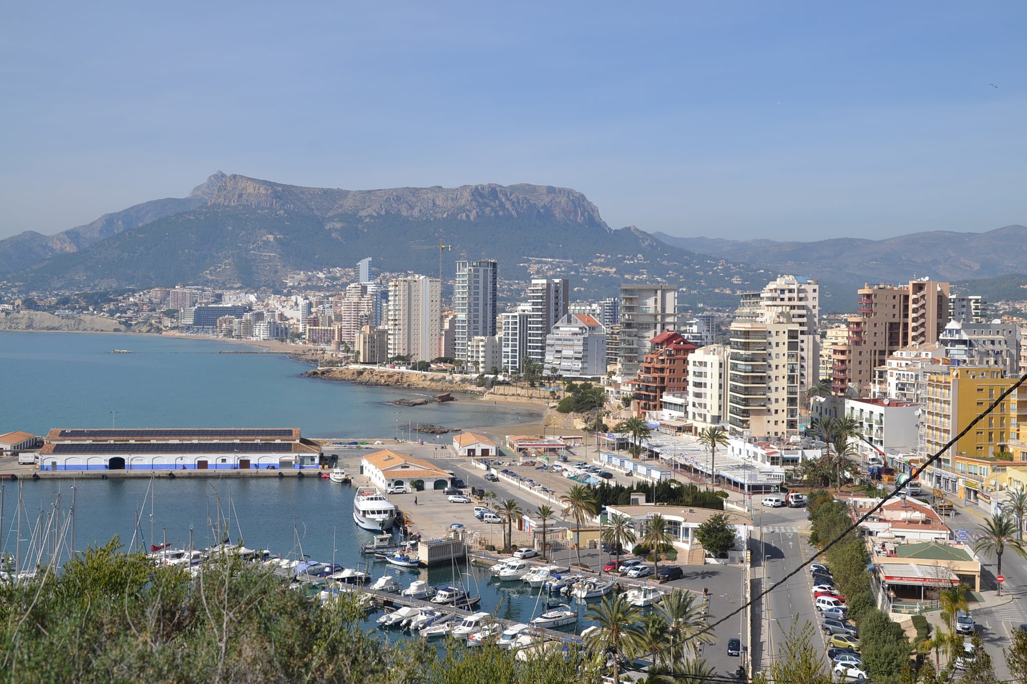 vistas puerto de calp