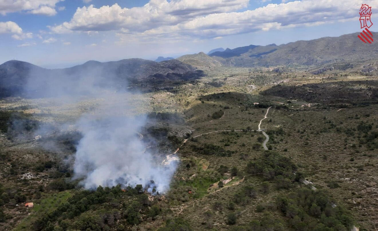 Incendio de la Vall de la Gallinera