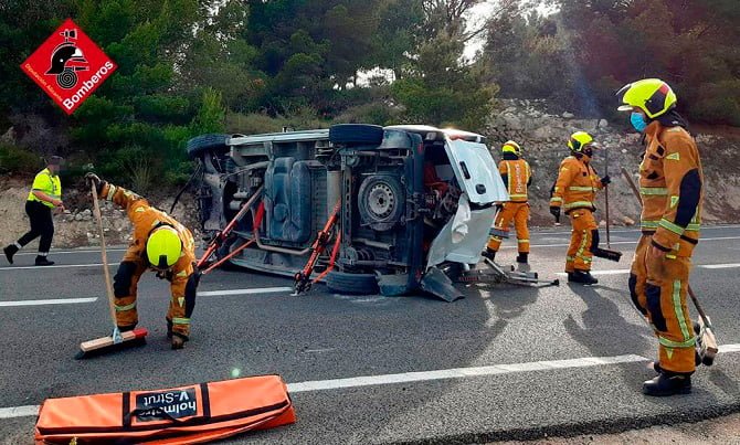 accidente en benissa