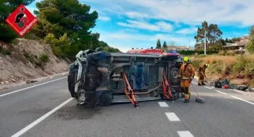 Accidente en la N332 en Benissa