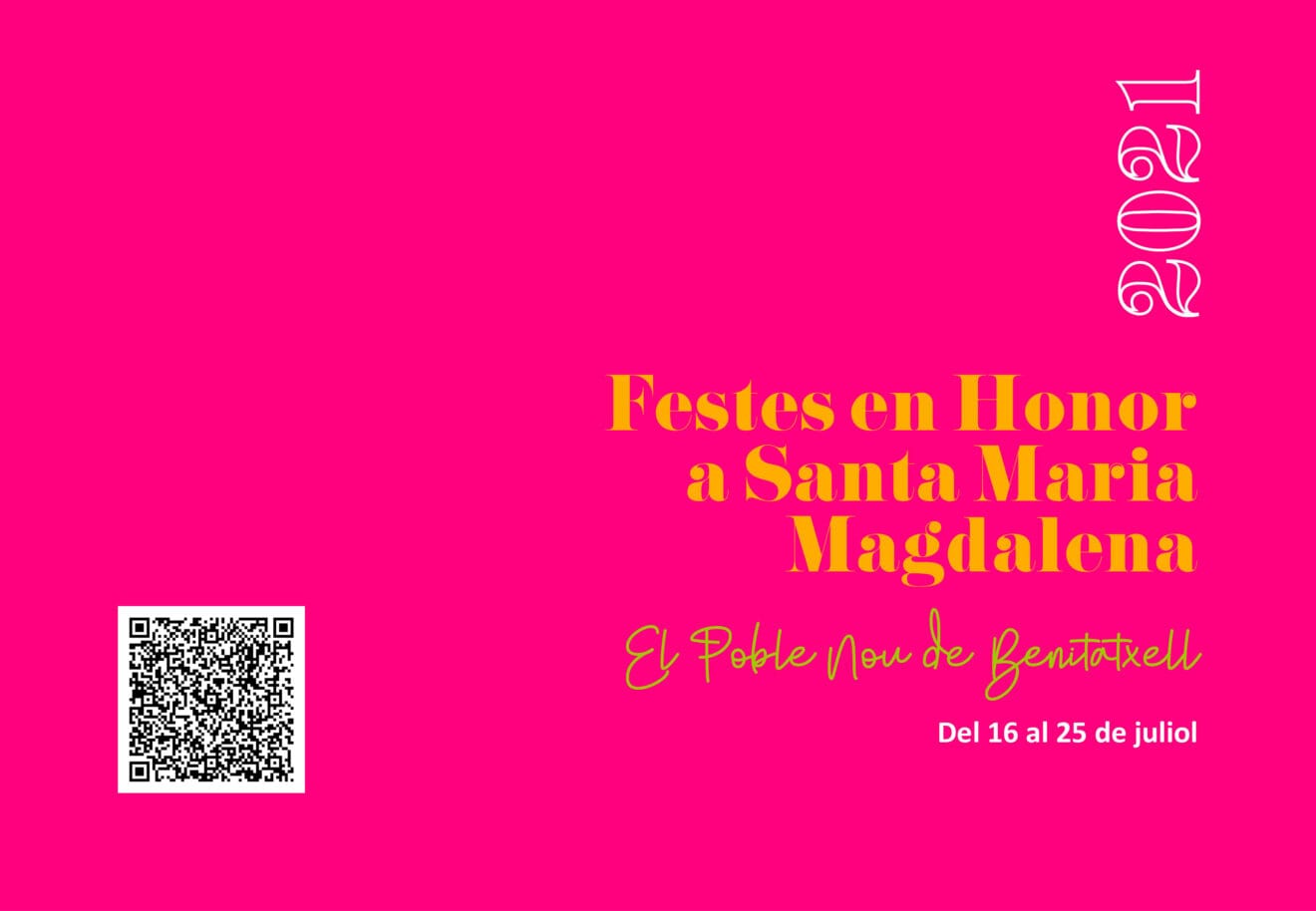 Cartel Fiestas Patronales Benitatxell 2021