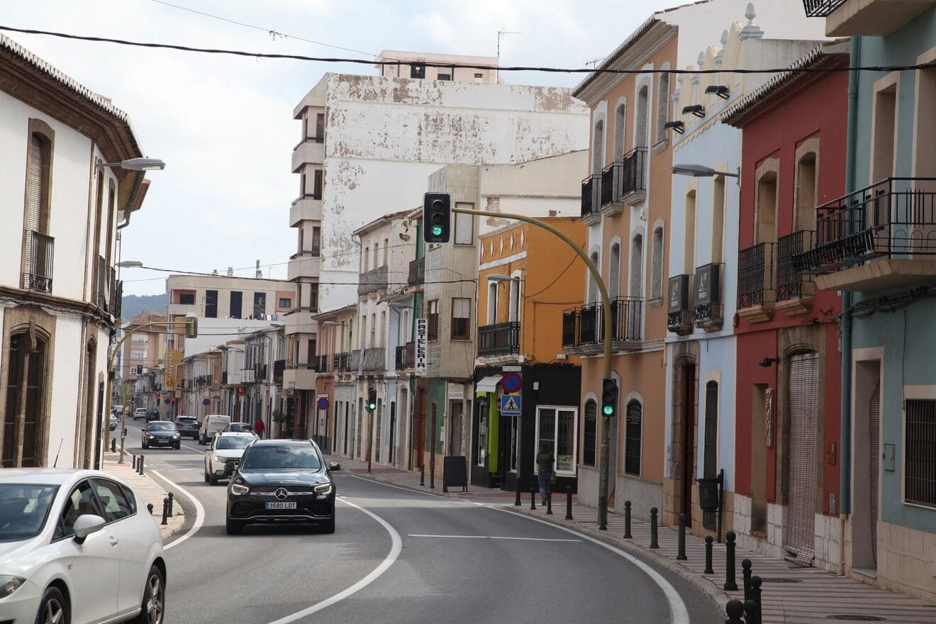 N-332 a su paso por Gata de Gorgos