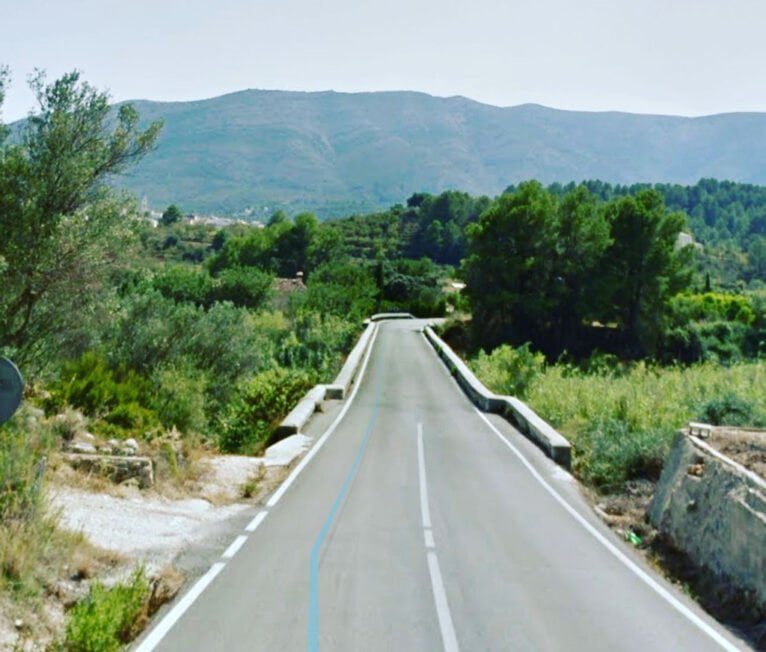 Cortada la Carretera de Parcent a Orba