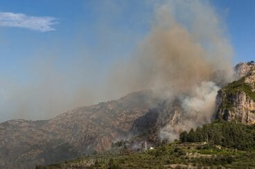 Incendio en Alcalalí mayo 2021. Imagen: Fran Martínez