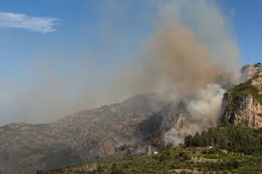 Incendio en Alcalalí mayo 2021. Imagen: Fran Martínez