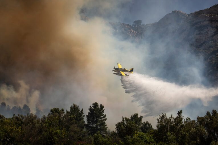 Incendio en la Llosa de Camacho. Imagen: Fran Martínez