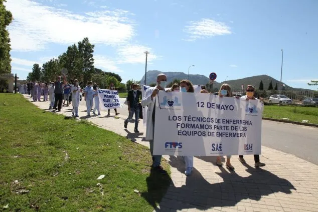 manifestacion enfermeria hospital de denia