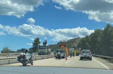 obras de mantenimiento en la AP7