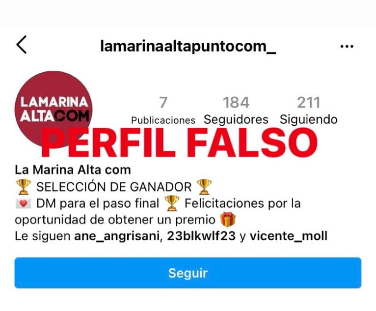 Perfil Falso Instagram