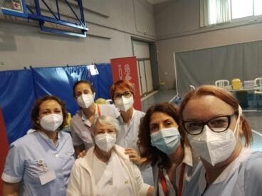 Personal sanitario vacunación masiva Benissa