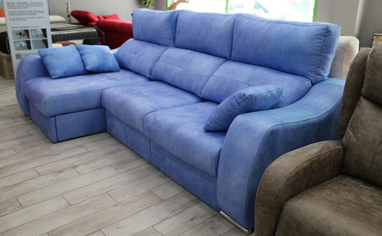 Sofá en tono azul  - OK Sofás