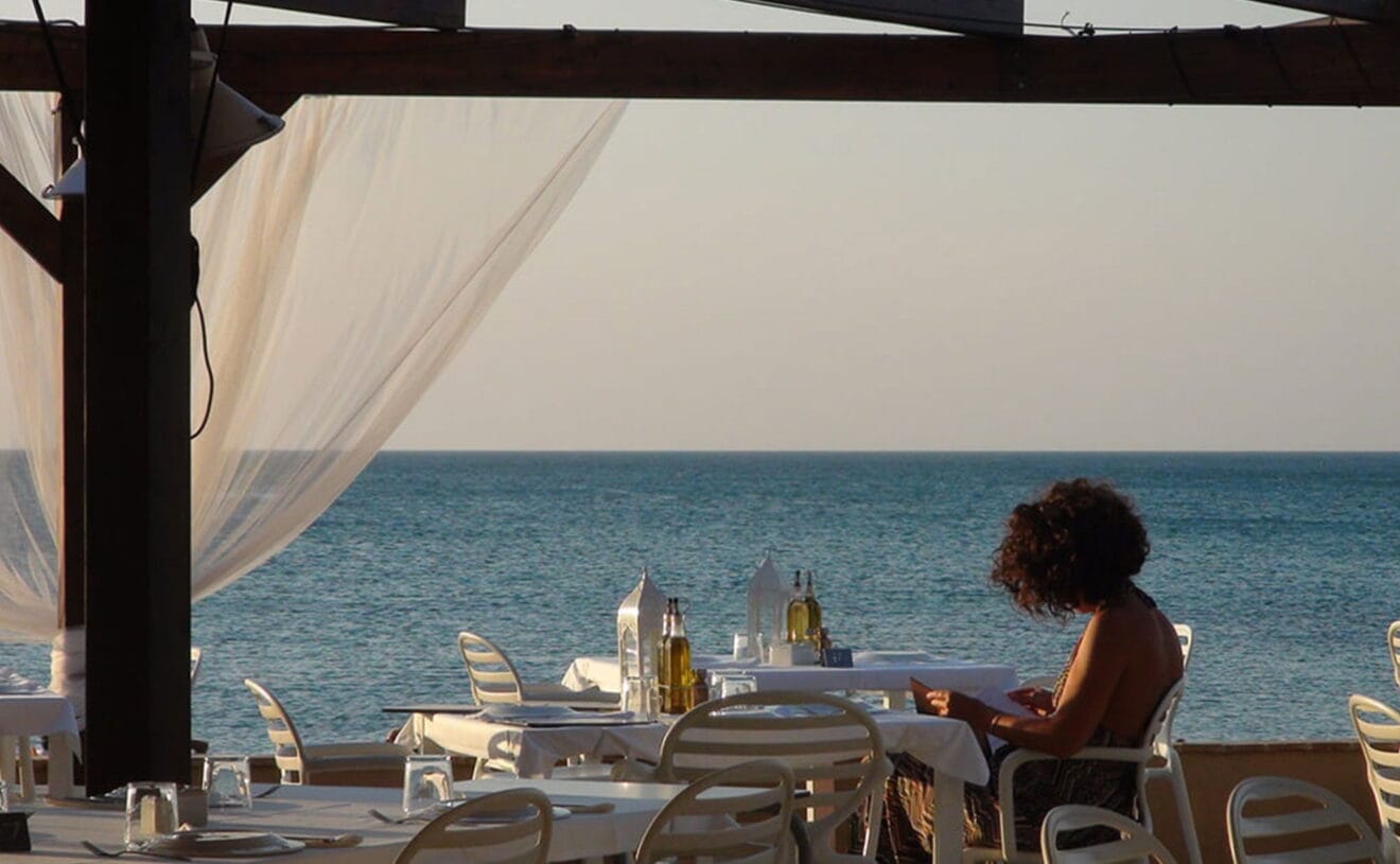 Terraza en Noguera Mar Hotel, en Restaurant Noguera