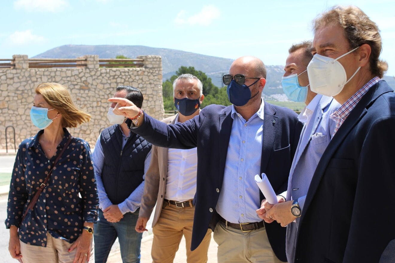 Visita Diputado de Carretera Alejandro Morant a Teulada-Moraira