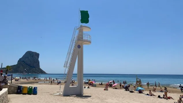 bandera verde playa arenal bol calp