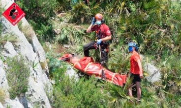 Cae un hombre por un barranco en el Forat de Bèrnia