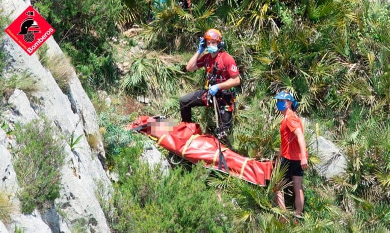 Cae un hombre por un barranco en el Forat de Bèrnia