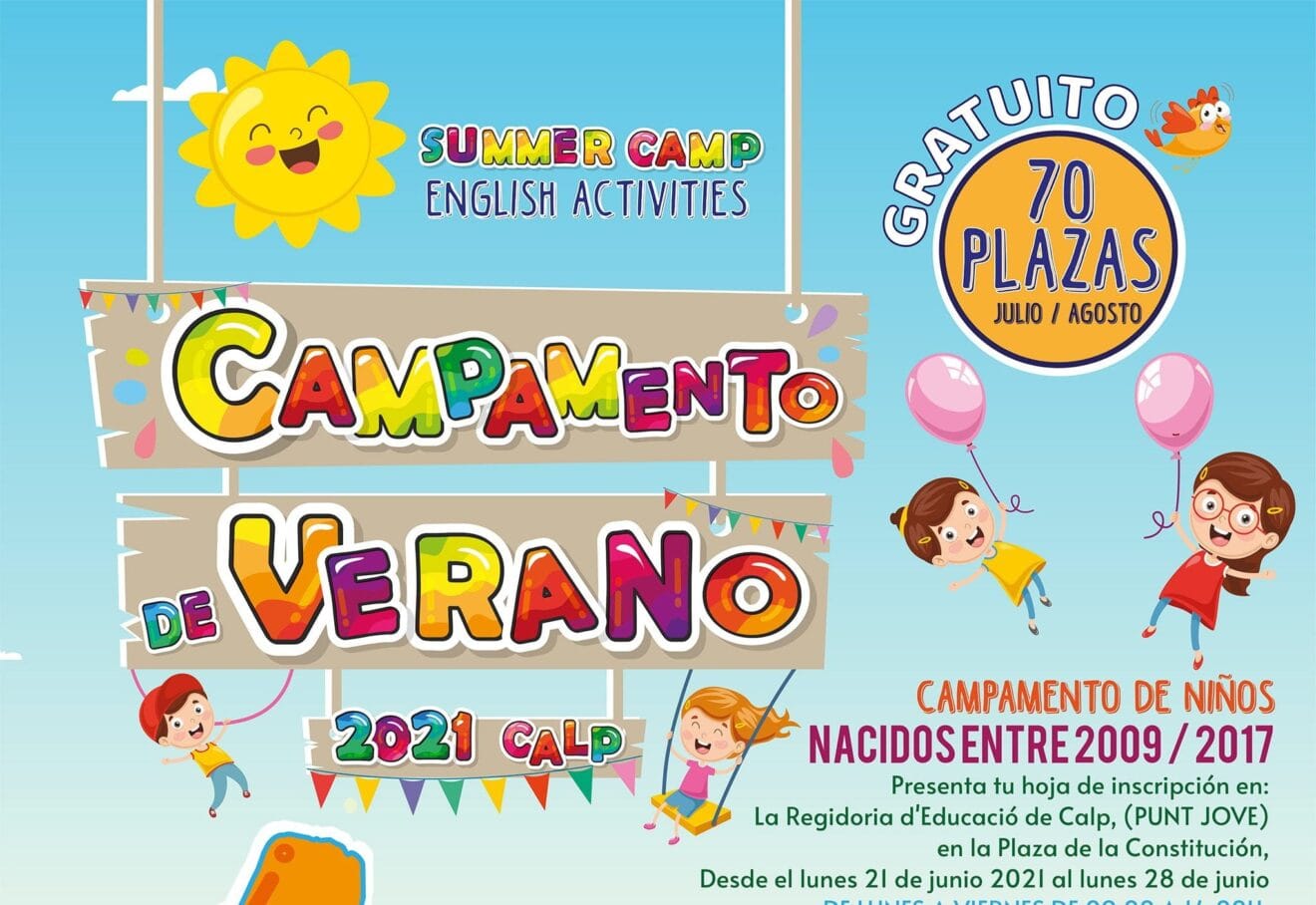 Campamento de verano gratis - Calp