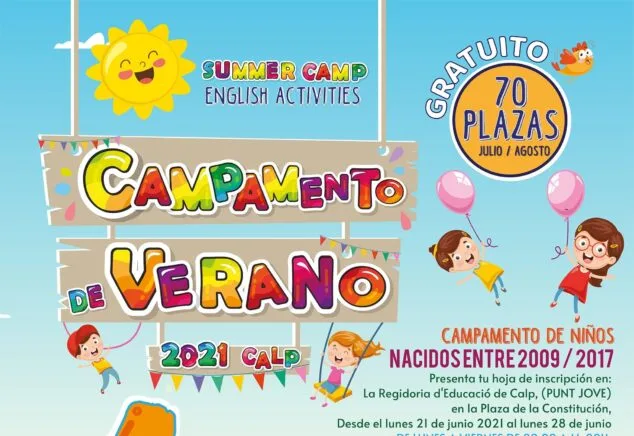 campamento de verano gratis calp