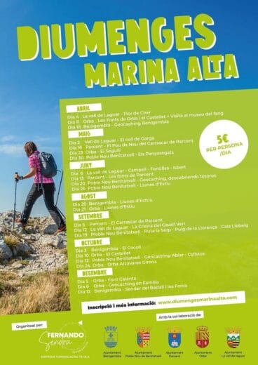 Domingos de Senderismo en La Marina Alta