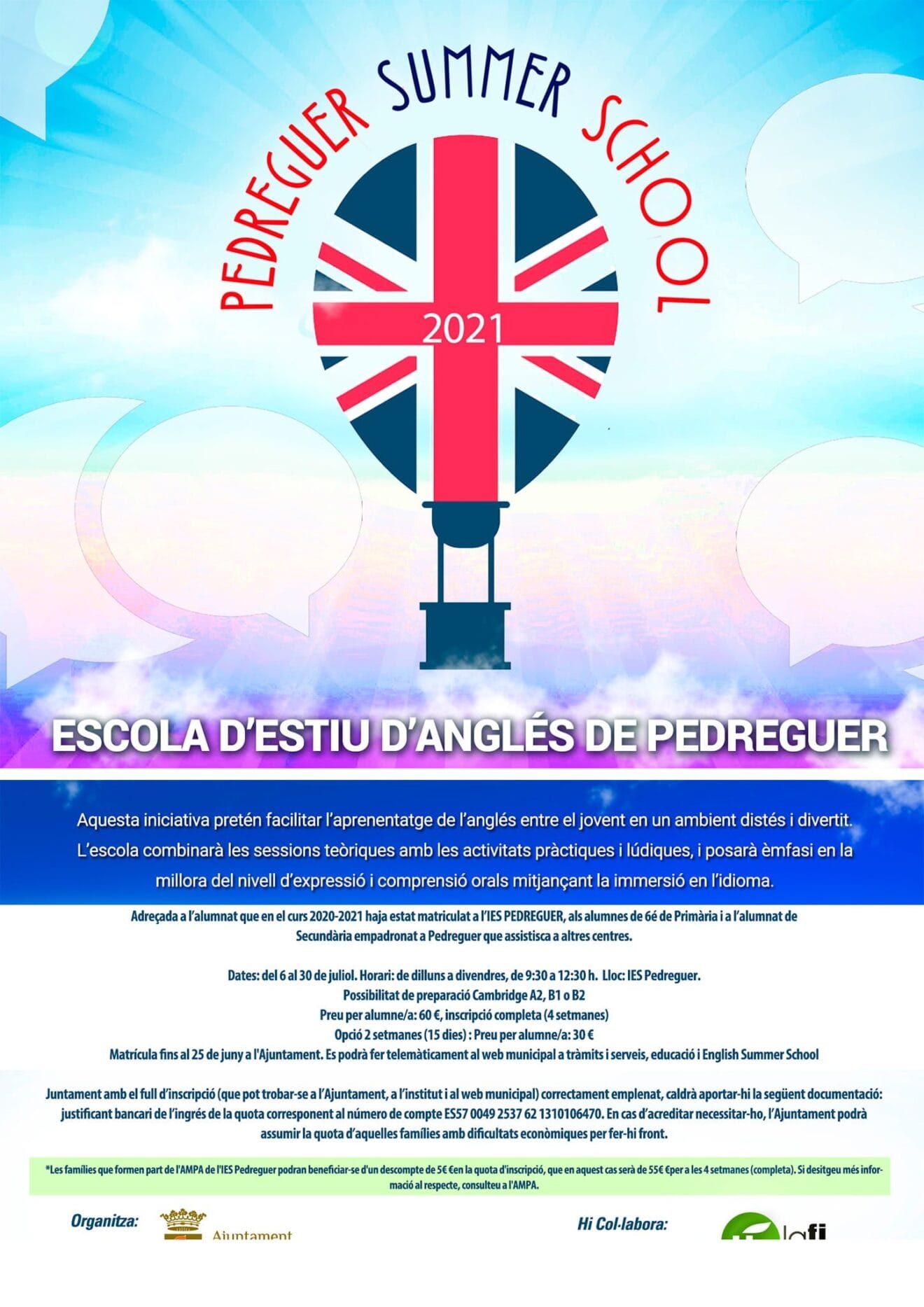 Escuela de verano Pedreguer