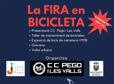 fira en bicicleta pego