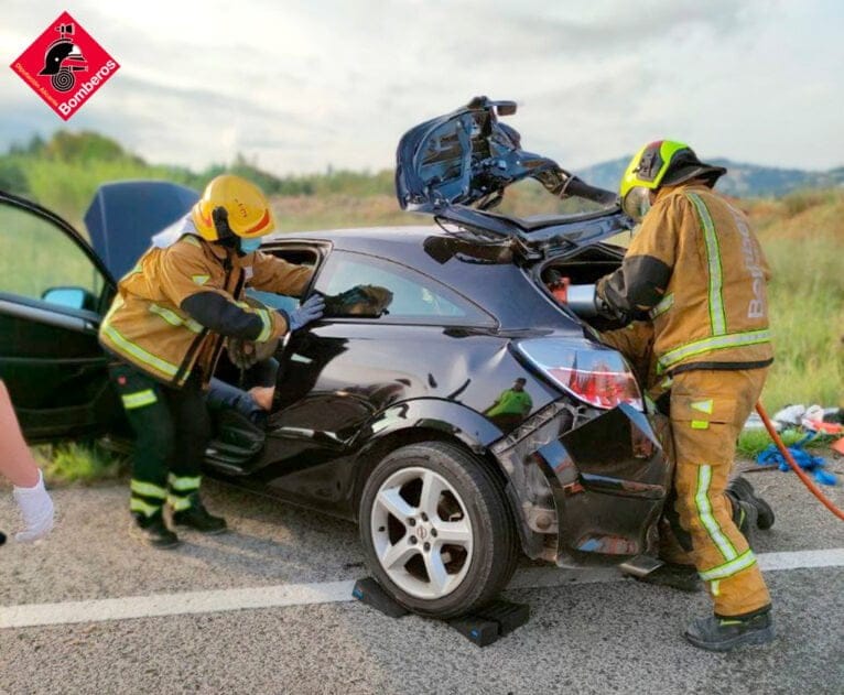 Fuerte accidente en Ondara