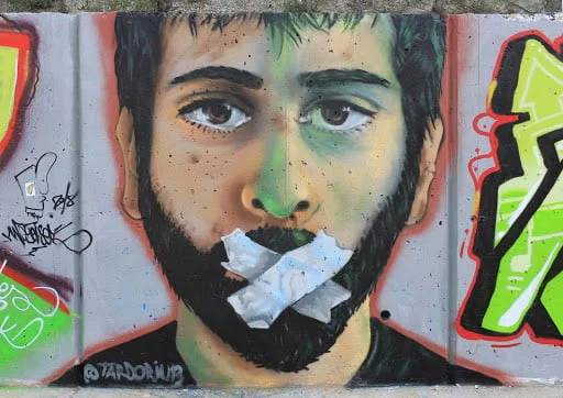 Imagen: Grafitti Autorretrato en Madrid