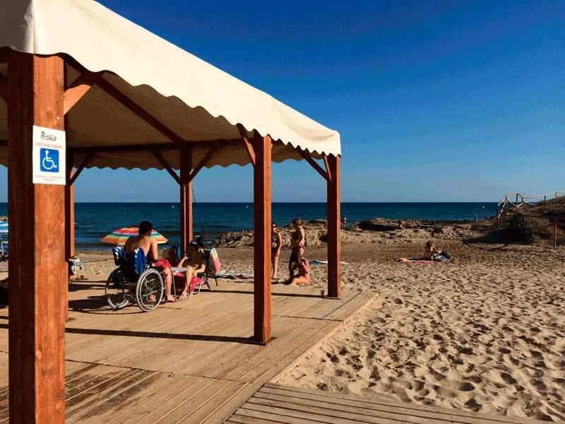 playa adaptada calp